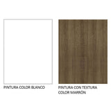 Mueble Inferior de Cocina Glamy Blanco y Marron 120x81cm sin Mesón y sin Estufa con 3 Cajones - MUEBLES INFERIORES DE COCINA | Bylmo