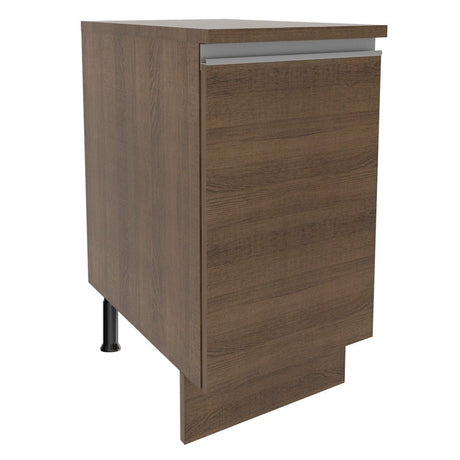 Mueble Inferior de Cocina Glamy Marron 40x84cm con Mesón de Madera y sin Estufa con 2 Entrepaños - MUEBLES INFERIORES DE COCINA | Bylmo