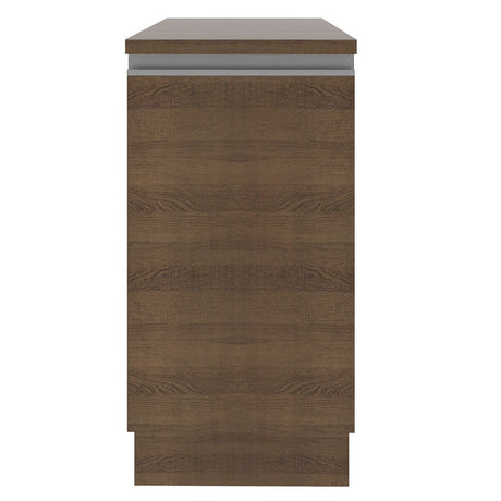 Mueble Inferior de Cocina Glamy Marron 40x84cm con Mesón de Madera y sin Estufa con 2 Entrepaños - MUEBLES INFERIORES DE COCINA | Bylmo