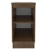 Mueble Inferior de Cocina Glamy Marron y Blanco 40x84cm con Mesón de Madera y sin Estufa con 2 Entrepaños - MUEBLES INFERIORES DE COCINA | Bylmo