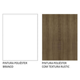 Mueble Inferior de Cocina Glamy Blanco y Marron 40x84cm con Mesón de Madera y sin Estufa con 2 Entrepaños - MUEBLES INFERIORES DE COCINA | Bylmo