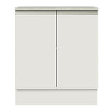 Mueble Inferior de Cocina Glamy Blanco 70x84cm con Mesón de Madera y sin Estufa - MUEBLES INFERIORES DE COCINA | Bylmo