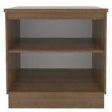 Mueble Inferior de Cocina Glamy Marron 80x84cm con Mesón de Madera y sin Estufa con 2 Entrepaños - MUEBLES INFERIORES DE COCINA | Bylmo