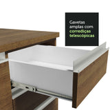 Mueble Inferior de Cocina Glamy Marron 80x84cm con Mesón de Madera y sin Estufa con 2 Cajones - MUEBLES INFERIORES DE COCINA | Bylmo