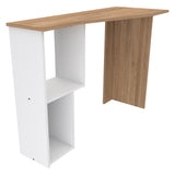 Escritorio Amaretto y Blanco 100x74cm con Organizador de Libros - ESCRITORIOS | Bylmo