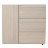 Cómoda Arena y Blanco 100x91cm con Tres Cajones y con Patas - CAJONERAS Y COMODAS | Bylmo