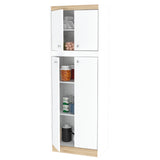 Alacena Blanco y Tribeca 60x170cm sin Cajones - ALACENAS Y MUEBLES MICROONDAS | Bylmo