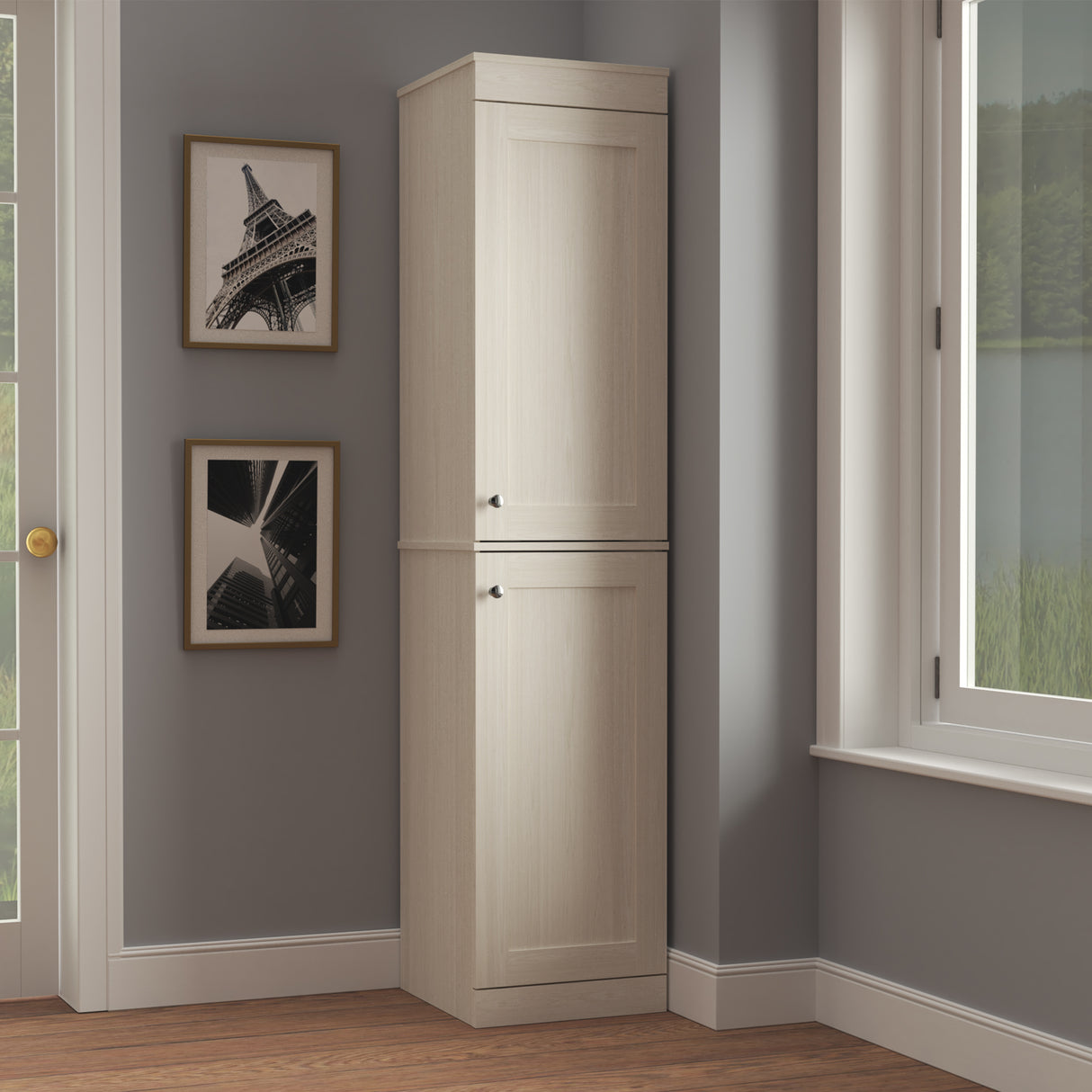 Alacena Niebla 40x180cm sin Cajones - ALACENAS Y MUEBLES MICROONDAS | Bylmo