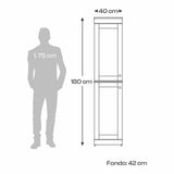 Alacena Niebla 40x180cm sin Cajones - ALACENAS Y MUEBLES MICROONDAS | Bylmo
