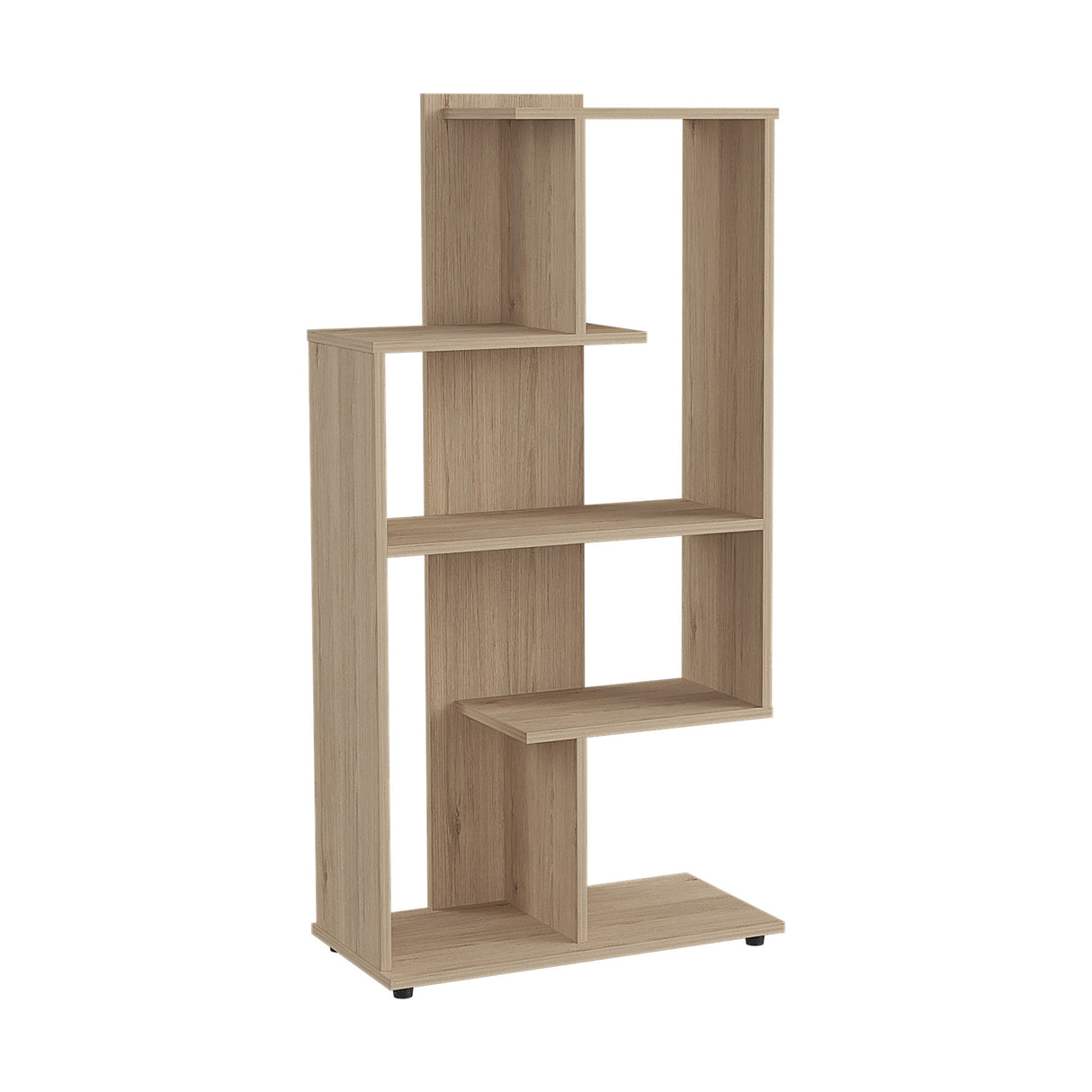 Biblioteca con Forma Irregular Arena 60x120cm con Cinco Entrepaños - BIBLIOTECAS Y ESTANTERIAS | Bylmo