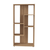 Biblioteca con Forma Irregular Amaretto 60x120cm con Cinco Entrepaños - BIBLIOTECAS Y ESTANTERIAS | Bylmo