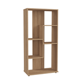 Biblioteca con Forma Irregular Amaretto 60x120cm con Cinco Entrepaños - BIBLIOTECAS Y ESTANTERIAS | Bylmo