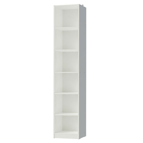 Estantería Blanco 37x204cm con Seis Compartimientos - BIBLIOTECAS Y ESTANTERIAS | Bylmo