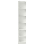 Estantería Blanco 37x204cm con Seis Compartimientos - BIBLIOTECAS Y ESTANTERIAS | Bylmo