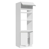 Mueble Microondas Glamy Blanco 70x225cm sin Cajones y con Patas - ALACENAS Y MUEBLES MICROONDAS | Bylmo