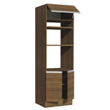 Mueble Microondas Glamy Marron 70x225cm sin Cajones y con Patas - ALACENAS Y MUEBLES MICROONDAS | Bylmo