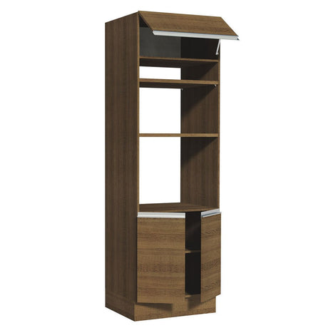 Mueble Microondas Glamy Marron 70x225cm sin Cajones y con Patas - ALACENAS Y MUEBLES MICROONDAS | Bylmo