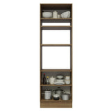 Mueble Microondas Glamy Marron y Blanco 70x225cm sin Cajones y con Patas - ALACENAS Y MUEBLES MICROONDAS | Bylmo
