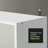 Combo Escritorio y Biblioteca Alaska Blanco 207x102cm con Tres Cajones y con Archivador - ESCRITORIOS | Bylmo