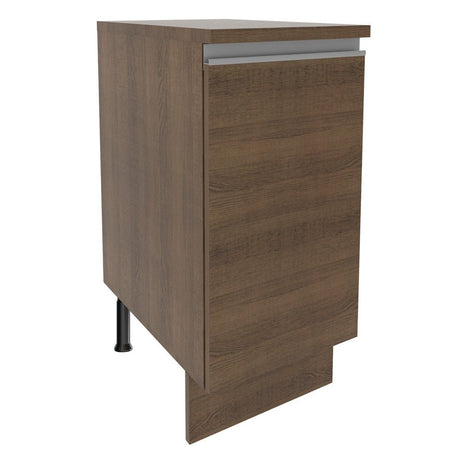 Mueble Inferior de Cocina Glamy Marron 35x84cm con Mesón de Madera sin Estufa y sin Cajones - MUEBLES INFERIORES DE COCINA | Bylmo