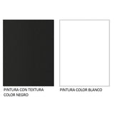 Combo Mueble de TV y Biblioteca Negro y Blanco 61x140cm para TV Hasta 55 Pulgadas con Seis Compartimientos y Ranura para Cables - MUEBLES DE TV | Bylmo