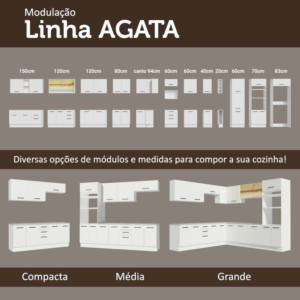 Mueble Superior de Cocina Agata Blanco 70x66cm con Dos Entrepaños y Dos Puertas - MUEBLES SUPERIORES DE COCINA | Bylmo