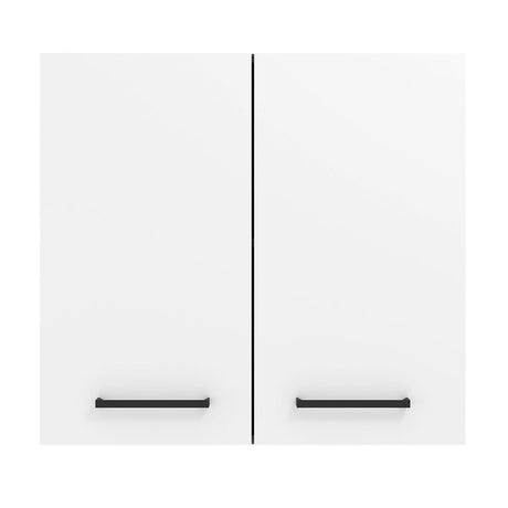 Mueble Superior de Cocina Agata Blanco 70x66cm con Dos Entrepaños y Dos Puertas - MUEBLES SUPERIORES DE COCINA | Bylmo