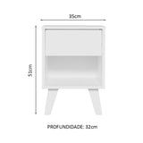 Mesa Noche x2 Blanco - Vista 10