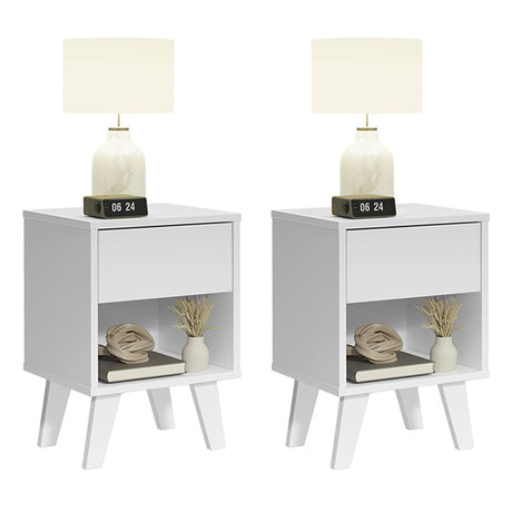 Mesa de Noche x2 Blanco Combo