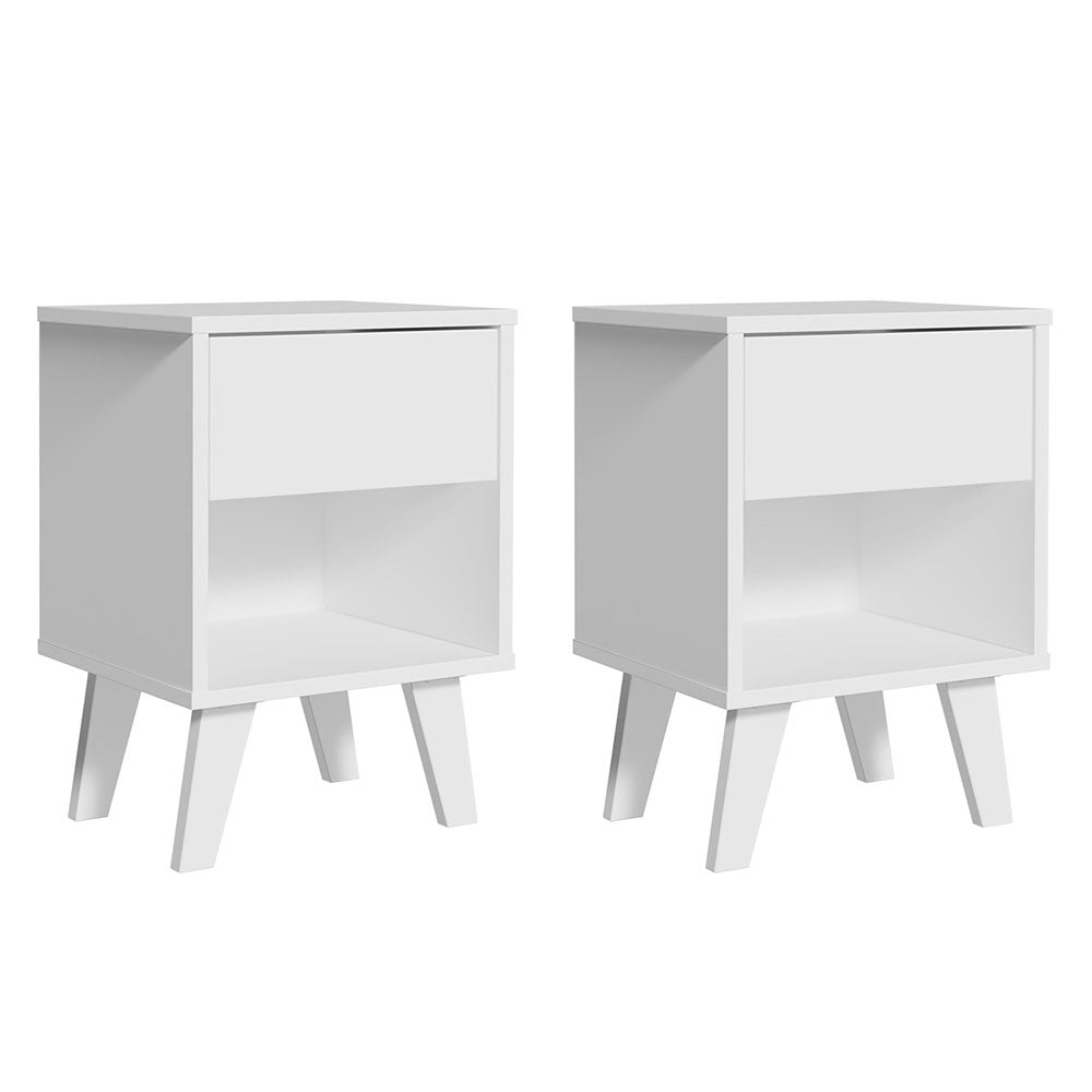 Mesa de Noche x2 Blanco Combo 2