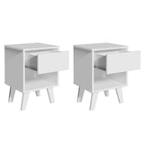 Mesa de Noche x2 Blanco Combo 3