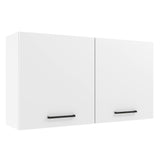 Gabinete de Cocina Agata Blanco 120x66cm Flotante con Dos Puertas - ALACENAS Y MUEBLES MICROONDAS | Bylmo