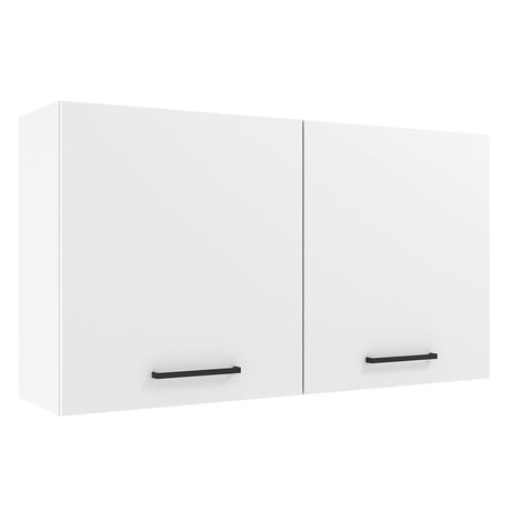 Gabinete de Cocina Agata Blanco 120x66cm Flotante con Dos Puertas - ALACENAS Y MUEBLES MICROONDAS | Bylmo
