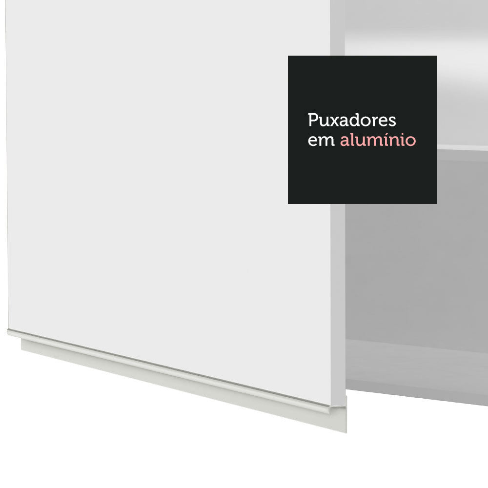 Gabinete de Cocina Glamy Blanco 120x66cm Flotante con Dos Puertas - ALACENAS Y MUEBLES MICROONDAS | Bylmo