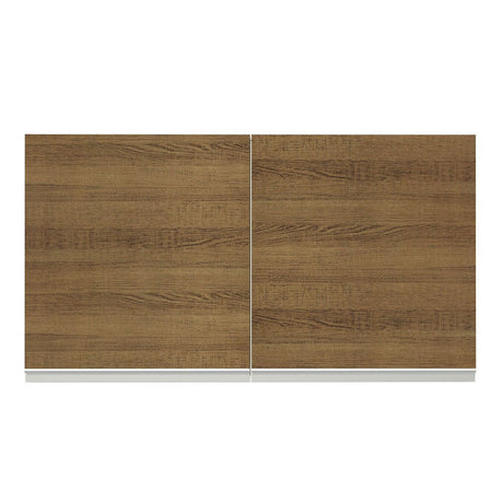 Gabinete de Cocina Glamy Blanco y Marron 120x66cm Flotante con Dos Puertas - ALACENAS Y MUEBLES MICROONDAS | Bylmo