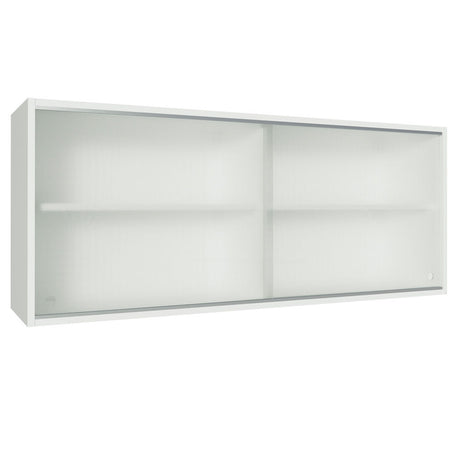 Gabinete de Cocina Glamy Blanco 120x50cm Flotante con Dos Puertas - ALACENAS Y MUEBLES MICROONDAS | Bylmo