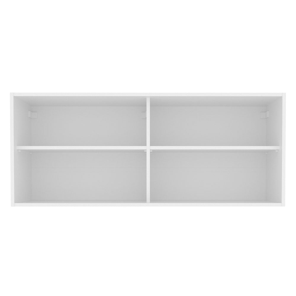Gabinete de Cocina Glamy Blanco 120x50cm Flotante con Dos Puertas - ALACENAS Y MUEBLES MICROONDAS | Bylmo