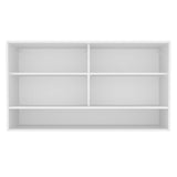 Gabinete de Cocina Glamy Blanco 120x66cm Flotante con Dos Puertas y Vidrios - ALACENAS Y MUEBLES MICROONDAS | Bylmo