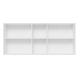 Gabinete de Cocina Glamy Blanco y Marron 150x66cm Flotante con Dos Puertas - ALACENAS Y MUEBLES MICROONDAS | Bylmo