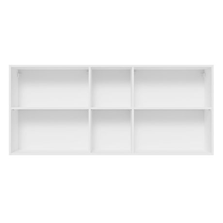 Gabinete de Cocina Glamy Blanco y Marron 150x66cm Flotante con Dos Puertas - ALACENAS Y MUEBLES MICROONDAS | Bylmo