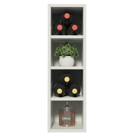 Gabinete de Cocina Acordes Blanco 20x66cm Flotante sin Puertas - ALACENAS Y MUEBLES MICROONDAS | Bylmo