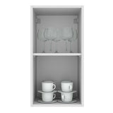Gabinete de Cocina Agata Blanco 35x66cm Flotante con Una Puerta - ALACENAS Y MUEBLES MICROONDAS | Bylmo