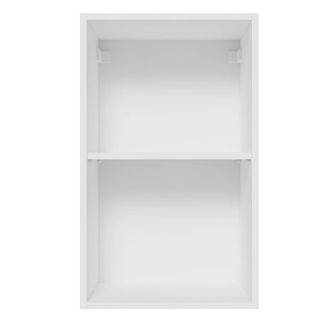 Gabinete de Cocina Glamy Blanco y Marron 40x66cm Flotante con Una Puerta - ALACENAS Y MUEBLES MICROONDAS | Bylmo