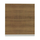 Gabinete de Cocina Glamy Blanco y Marron 60x66cm Flotante con Una Puerta - ALACENAS Y MUEBLES MICROONDAS | Bylmo