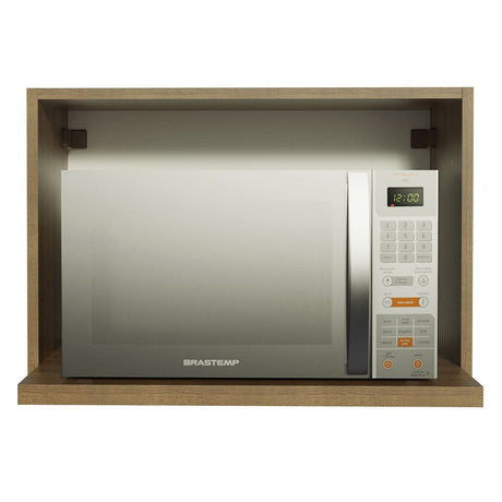Gabinete de Cocina Glamy Marron 60x40cm Flotante sin Puertas - ALACENAS Y MUEBLES MICROONDAS | Bylmo