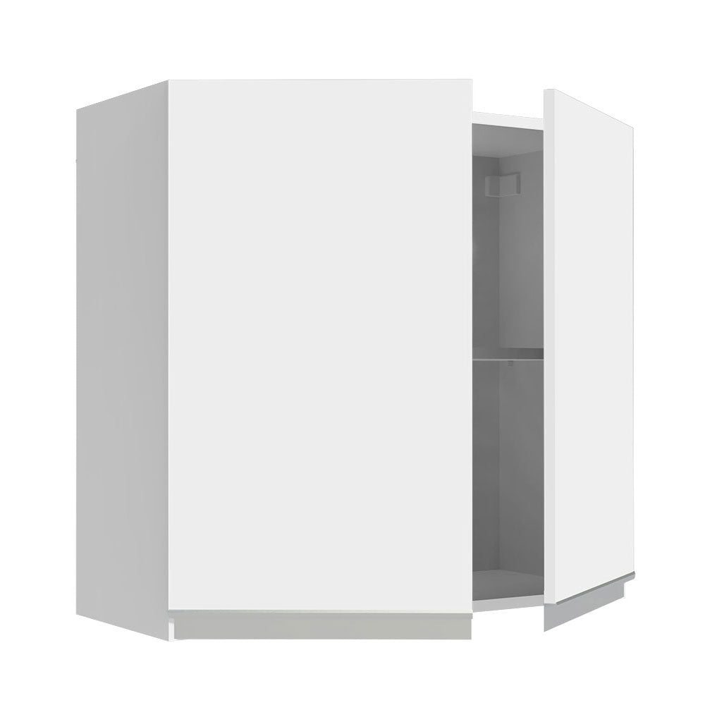 Gabinete de Cocina Glamy Blanco 70x66cm Flotante con Dos Puertas - ALACENAS Y MUEBLES MICROONDAS | Bylmo