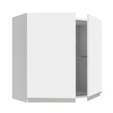 Gabinete de Cocina Glamy Blanco 70x66cm Flotante con Dos Puertas - ALACENAS Y MUEBLES MICROONDAS | Bylmo