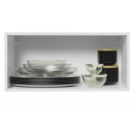 Gabinete de Cocina Agata Blanco 70x33cm Flotante con Una Puerta - ALACENAS Y MUEBLES MICROONDAS | Bylmo