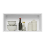 Gabinete de Cocina Glamy Blanco 70x33cm Flotante con Una Puerta - ALACENAS Y MUEBLES MICROONDAS | Bylmo
