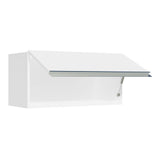 Gabinete de Cocina Glamy Blanco 70x33cm Flotante con Una Puerta - ALACENAS Y MUEBLES MICROONDAS | Bylmo